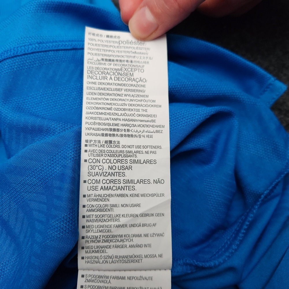 Under Armour Mens XL Blue Striped Cool Switch Performance Polo Shirt Pepsi Logo - Picture 10 of 11